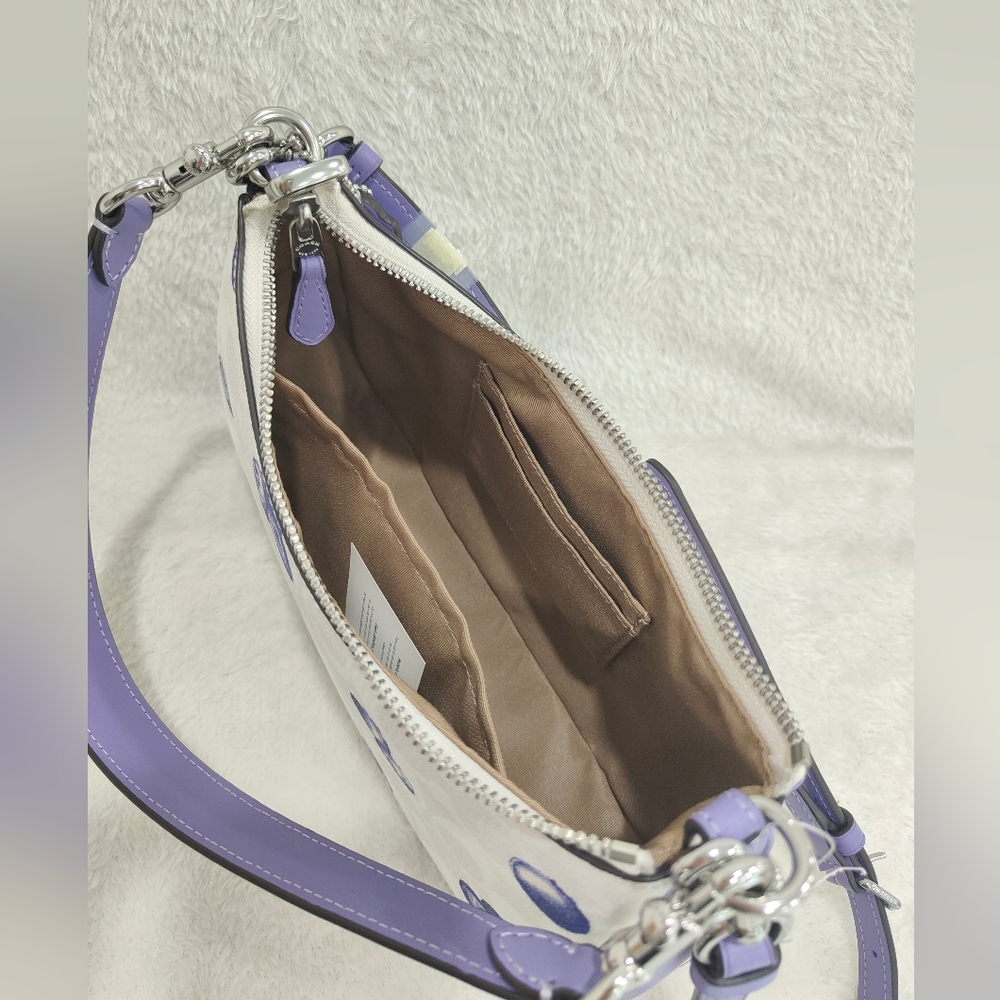 Teri Shoulder Bag In Signature Canvas With Blueberry Print - Picture 13 of 15